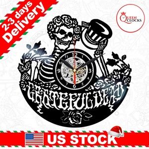Grateful Dead Vinyl Clock Wall Decor Art LP Gifts